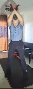 Showing the Cross Arm Swing front position