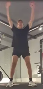 showing a still from the forward arm rotation video