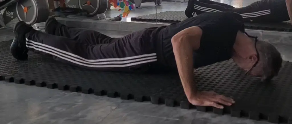 Showing the Pushups gym exercise for Chest
