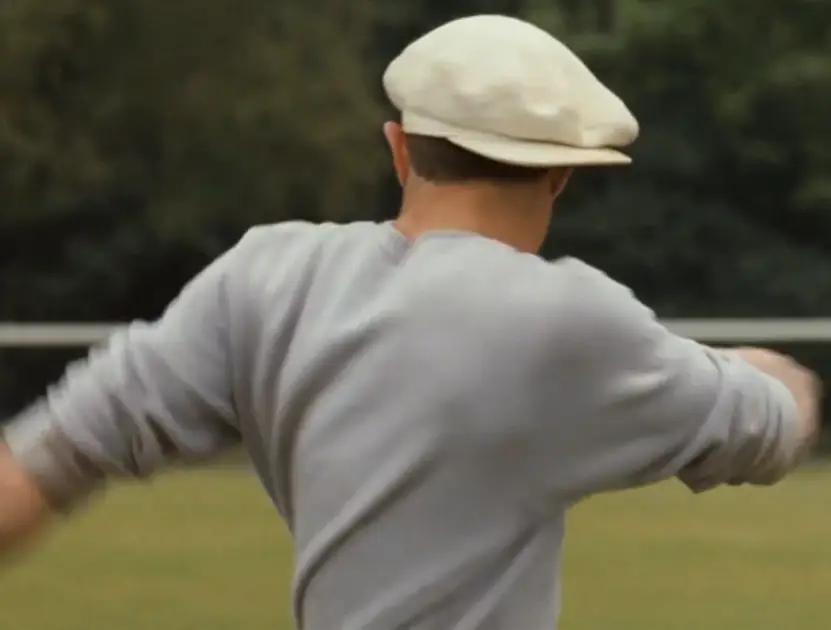 showing the Chest Spin being done in the movie Chariots of Fire