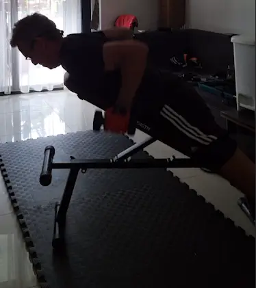 Showing the Incline chest supported dumbbell row
