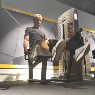 Shows a still image from my Leg Extension video - a fabulous exercise for the Quadriceps!
