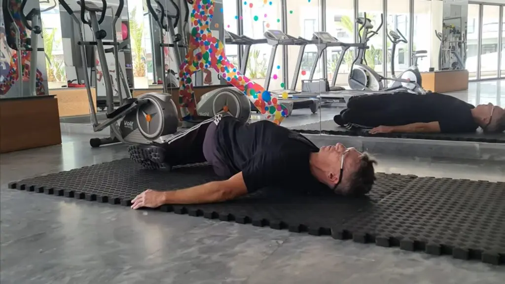 The Lying Hip Twist is excellent for Lower Back Pain and for strengthening and gentle injury recovery